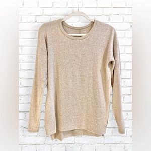 American Eagle Soft & Sexy Plush Oatmeal Knit Sweater Small